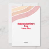 ピザ私のハートかわいいバレンタインデー シーズンカード (裏面)