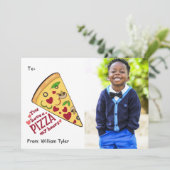 ピザ私のハート教室フォトバレンタインデー シーズンカード (スタンド正面)