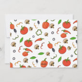 ピザ私のハート教室フォトバレンタインデー シーズンカード (裏面)