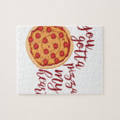 ピザ私のハート ジグソーパズル (横)