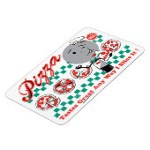 ピザ私はそれをスライスする任意の方法レトロプレミアムマグネット マグネット (左側)