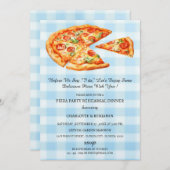 ピザ素朴結婚のリハーサル 招待状 (正面/裏面)