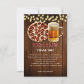 ピザ素朴&ビールベビーシャワー サンキューカード (正面)