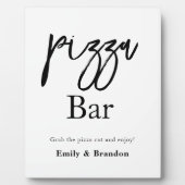ピザ結婚バーの看板 フォトプラーク (正面)