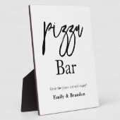 ピザ結婚バーの看板 フォトプラーク (側面)