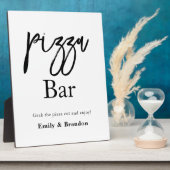 ピザ結婚バーの看板 フォトプラーク (側面)