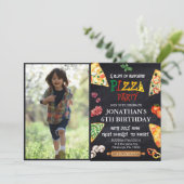 ピザ誕生日パーティー 招待状 (スタンド正面)
