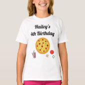 ピザ誕生日パーティーTシャツ Tシャツ (正面)