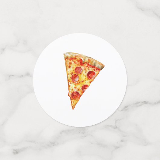 ピザ誕生日 コンフェッティ (スモール正面)