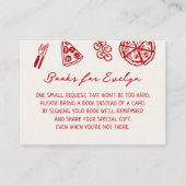 ピザ赤ちゃんシャワー予約リクエスト エンクロージャーカード (正面)