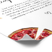 ピザ赤ちゃんシャワー深夜おむつサイン ポスター (角)