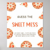 ピザ赤ちゃんシャワー甘い混乱の兆候を推測 ポスター (正面)