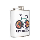 ピザ走の自転車 フラスク (右)