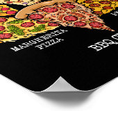 ピザ通イタリアン信者のアメリカンピザ ポスター (角)