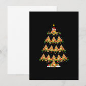 ピザ速食愛好家ライト Xmas サンタ ピザ クリスマス 招待状 (正面/裏面)
