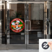 ピザ配信ピザ販売ビジネスカスタマイズ可能 ウィンドウサイン (オフィスドア)