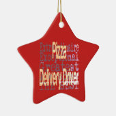 ピザ配達のドライバーの超常者 セラミックオーナメント (右)