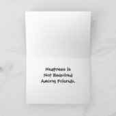 ピザ食べまたはパーティーグリーティングカード カード (内部)