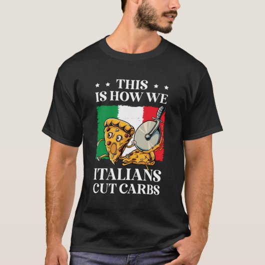 ピザ食べイタリアン物パイチーズピザ愛好家 Tシャツ (正面)