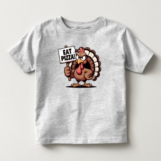ピザ食べトルコTシャツ トドラーTシャツ (正面)