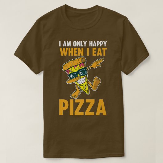 ピザ食べ545 Tシャツ (デザイン正面)