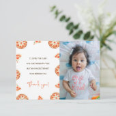 ピザ1st誕生日パーティーサンキューカード 招待状 (スタンド正面)