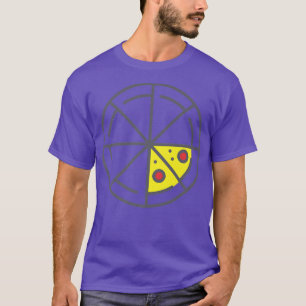 ピザ2スライスチーズペペロおもしろいーニGeometric Fo Tシャツ