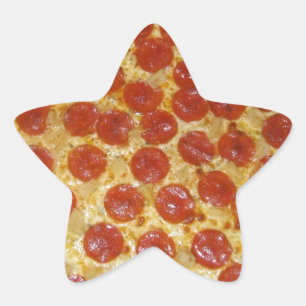 ピザ…おいしいPepperoniピザ 星シール