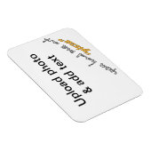 「ピザ」で私を食べた – DIY冷蔵庫用マグネット マグネット (右側)