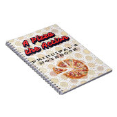 「ピザ」アクションの主なノート ノートブック (右側)