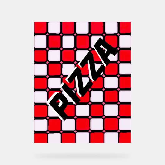 ピザ アクリルサイン (正面)