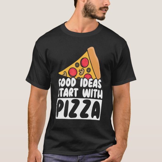 ピザ イタリア料理 Tシャツ (正面)