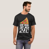 ピザ イタリア料理 Tシャツ (正面フル)