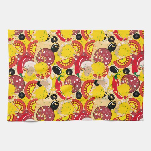 ピザ キッチンタオル (横)