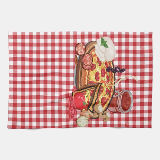 ピザ キッチンタオル (横)