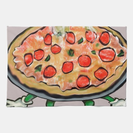 ピザ キッチンタオル (横)