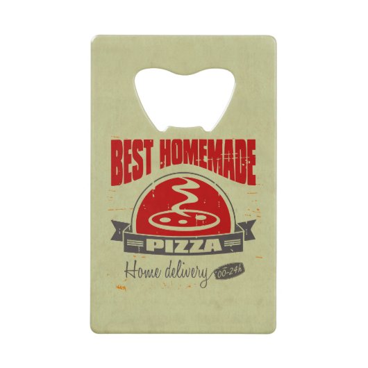 ピザ クレジットカード栓抜き (正面)