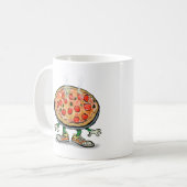 ピザ コーヒーマグカップ (正面左)