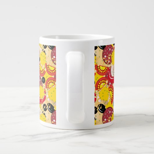 ピザ ジャンボコーヒーマグカップ (裏面)