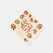 ピザ |スライス スタンダードカクテルナプキン (角)