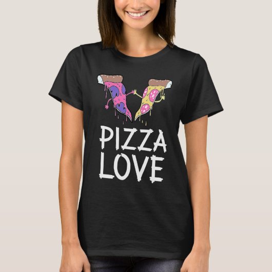 ピザ スライス ピザ Tシャツ (正面)