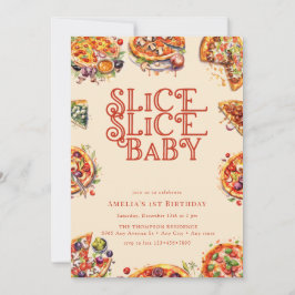 ピザ |スライス |誕生日招待状 招待状