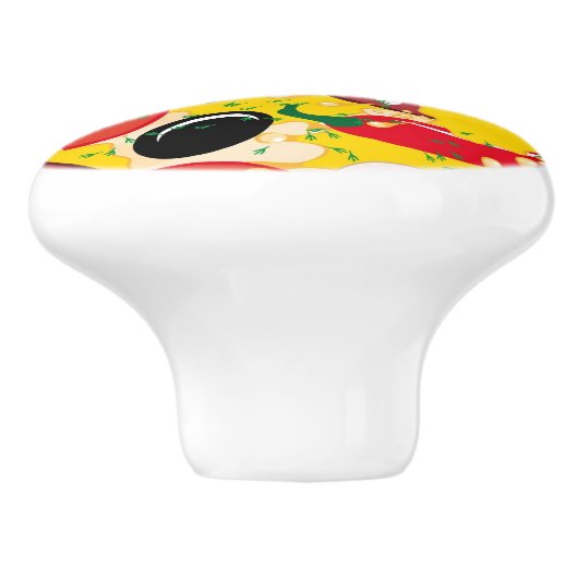 ピザ セラミックノブ (側面)