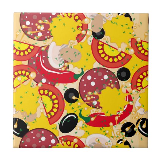 ピザ タイル (正面)