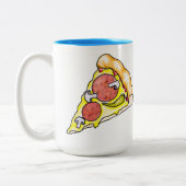 ピザ ツートーンマグカップ (左)