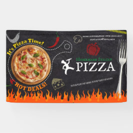 ピザ デリバリー ピザ カフェ ピザ レストラン 営業中 横断幕