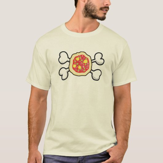 ピザ ドクロマーク Tシャツ (正面)
