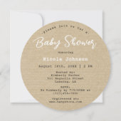 ピザ ニュートラル スライス スライス ベイビー シャワー 招待状 (裏面)