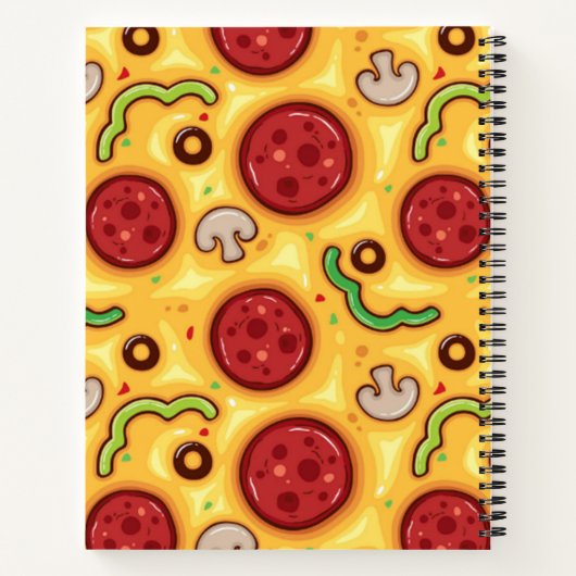 ピザ ノートブック (裏面)