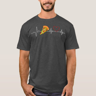 ピザ ハートビート ラブ パルス 面白い ピザ好き Tシャツ